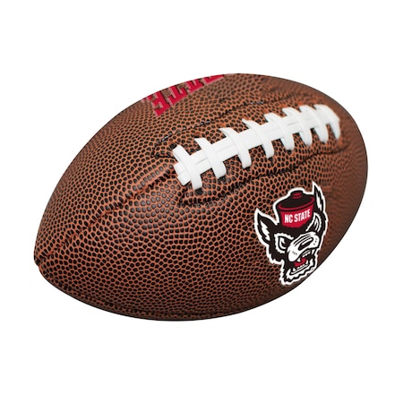 Logo Brands NC State Mini Size Composite Football 186-93MC-1